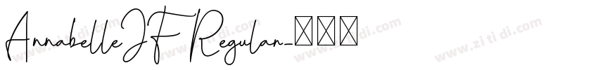 AnnabelleJF Regular字体转换